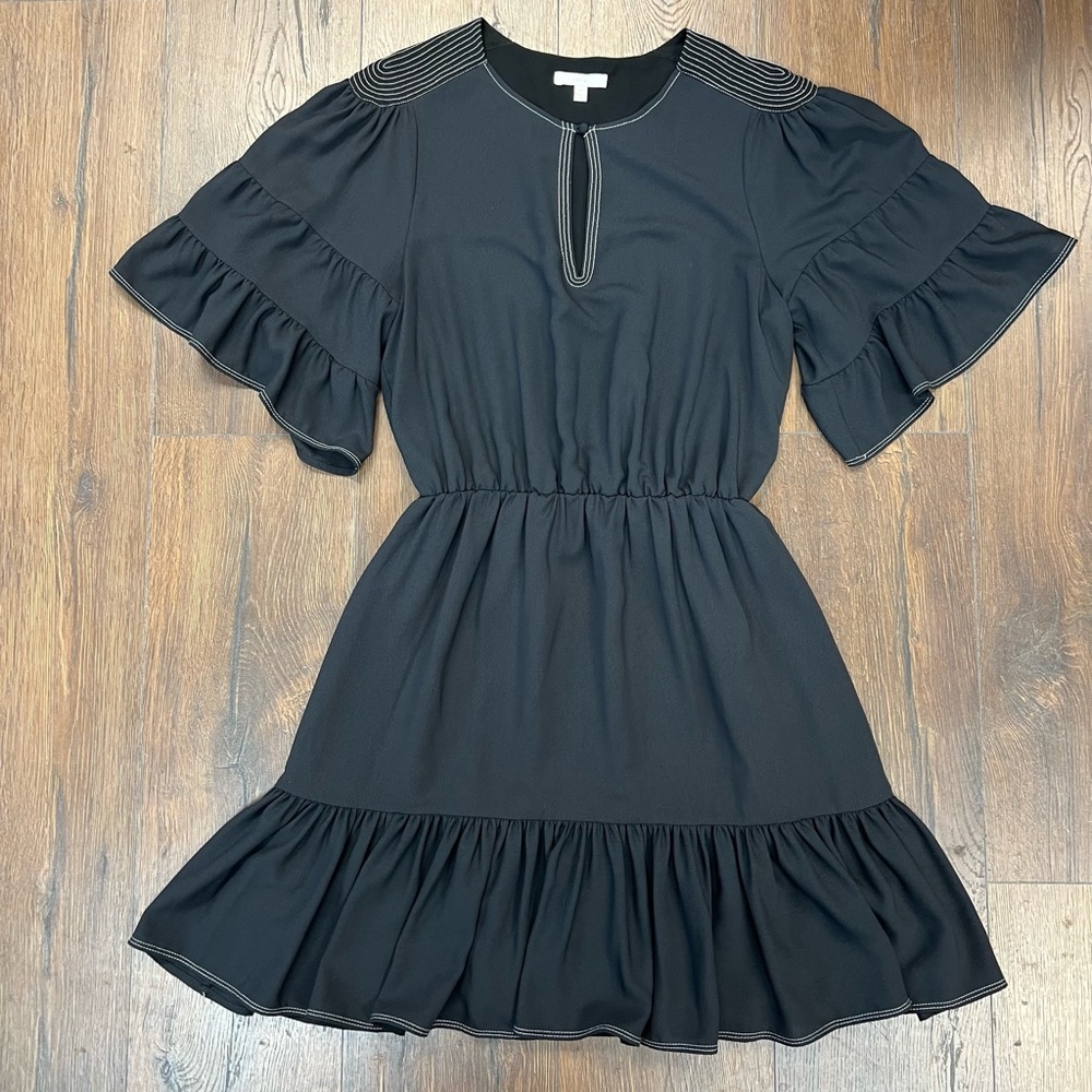 Joie tiered dress‎ with silver detail SZ MED